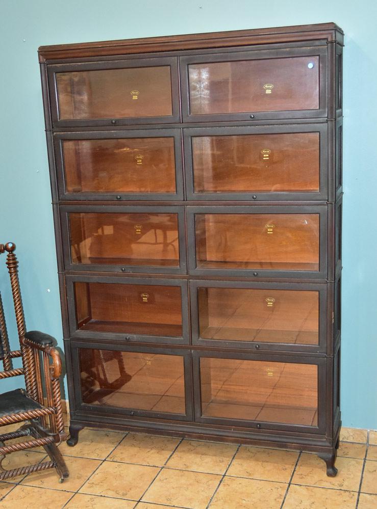 Double Wide Macey Mahogany Stacking Bookcase (1 of 2)