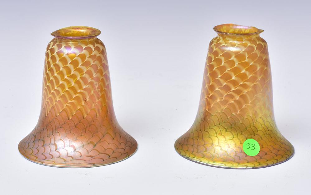 Pair of Art Glass Shades (1 of 4)