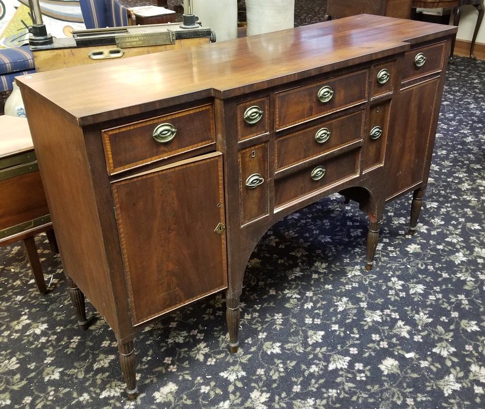 Inlaid Sheraton Sideboard (1 of 3)
