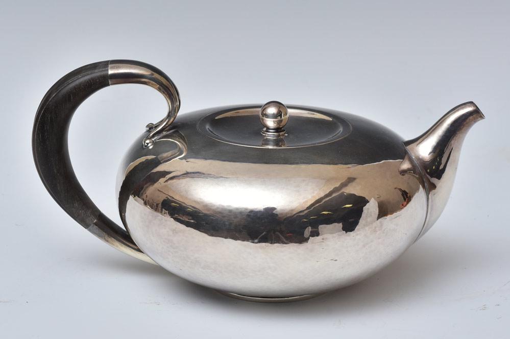 Georg Jensen Sterling Silver Tea Pot (1 of 3)