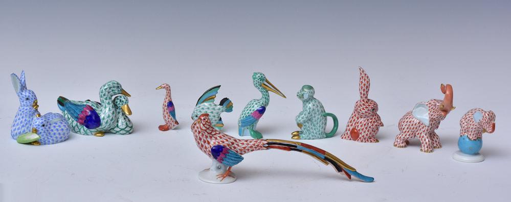 Herend Porcelain Animal Figures (10) (1 of 3)