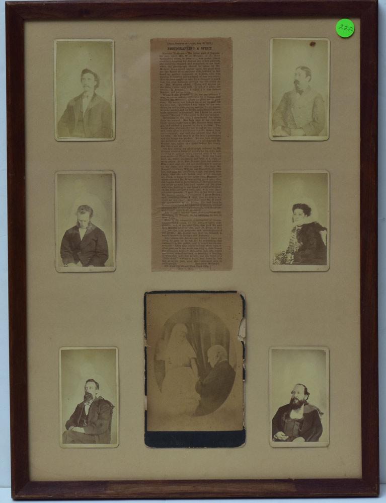 Framed Group of 7 "Spirit" Cards (1 of 5)