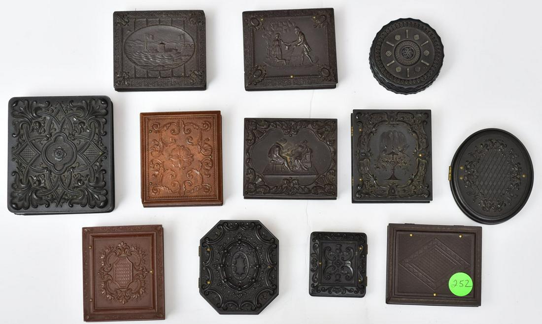 Group of Twelve Gutta Percha Cases (1 of 1)