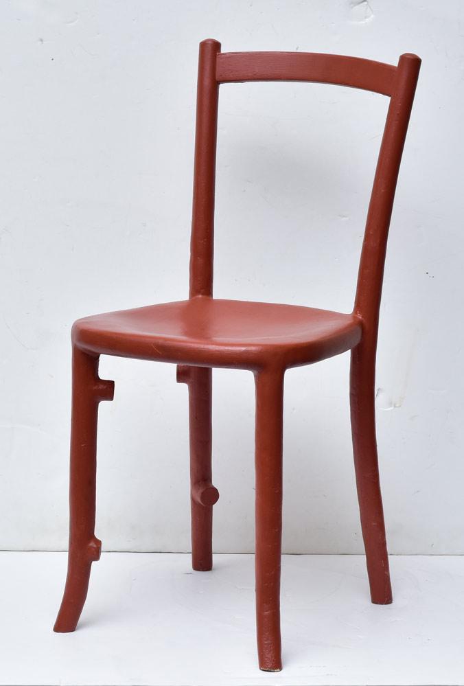 Bernhard Hausegger "Polyester" Chair: 33" high orange polyester designed 2014