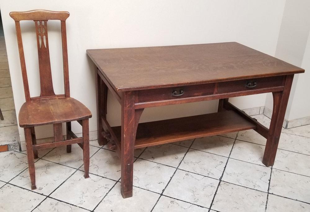 L & J.G. Stickley Library Table (1 of 16)