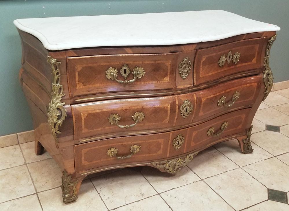 Louis XV Style Marble Top Commode (1 of 5)