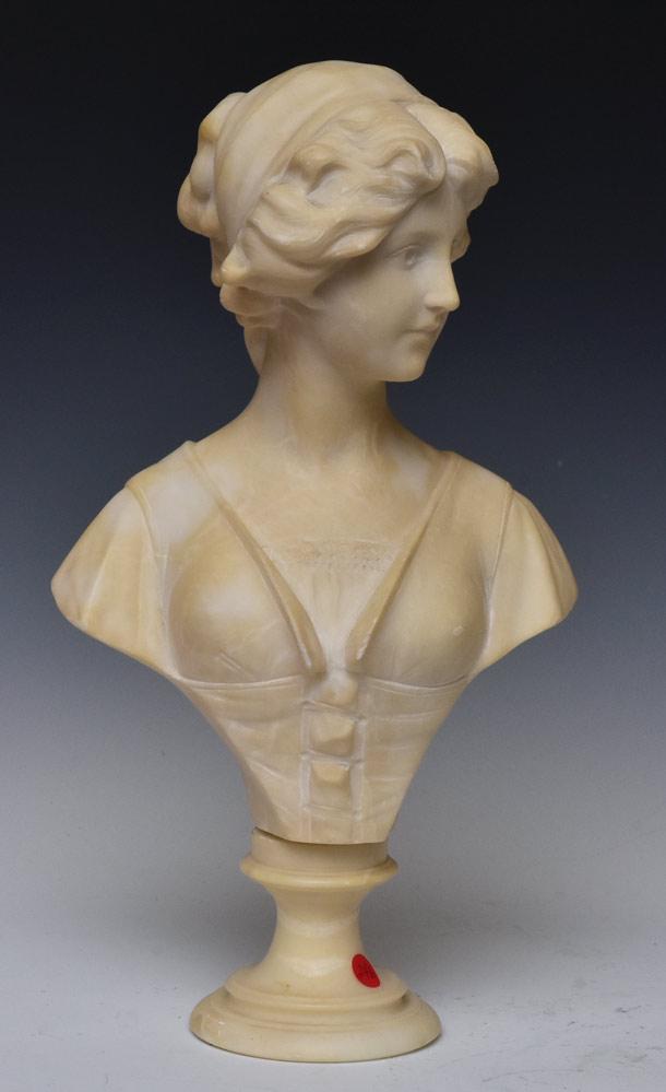 Adolfo Cipriani Alabaster Bust (1 of 1)