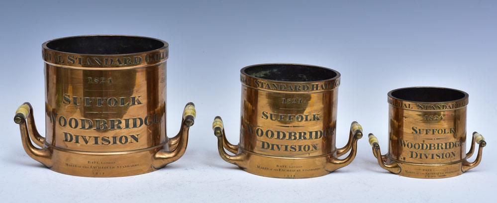Set of Three English Brass Measures (1 of 2)