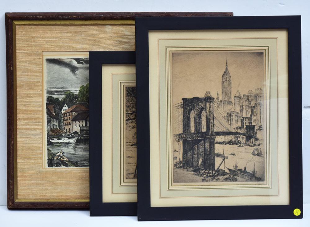 Anton Schutz and Emil Ganso Etchings (1 of 2)