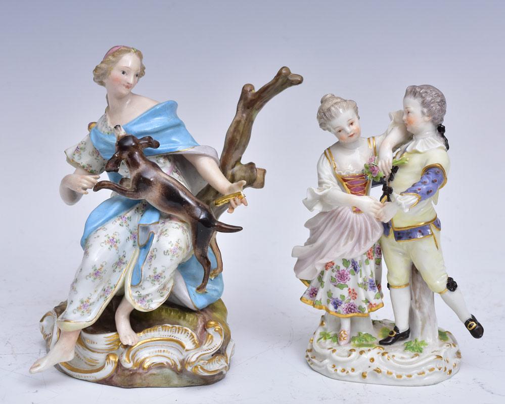 Two Meissen Porcelain Figures (1 of 2)