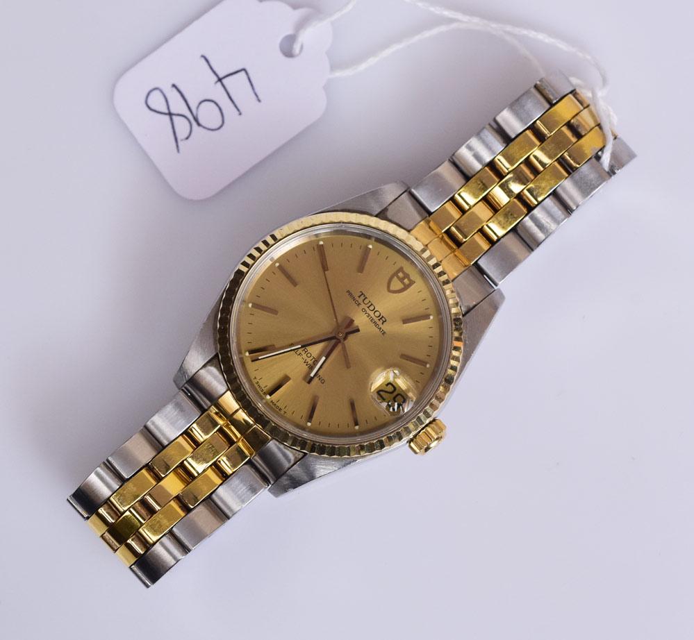 Rolex Tudor Two-Tone Gent's Wrist Watch (1 of 1)