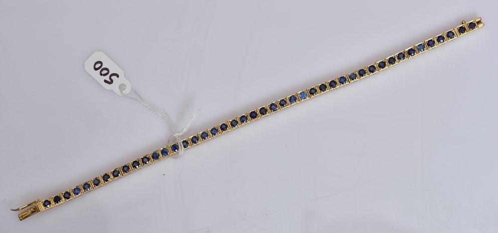 14k Gold Sapphire Bracelet (1 of 2)