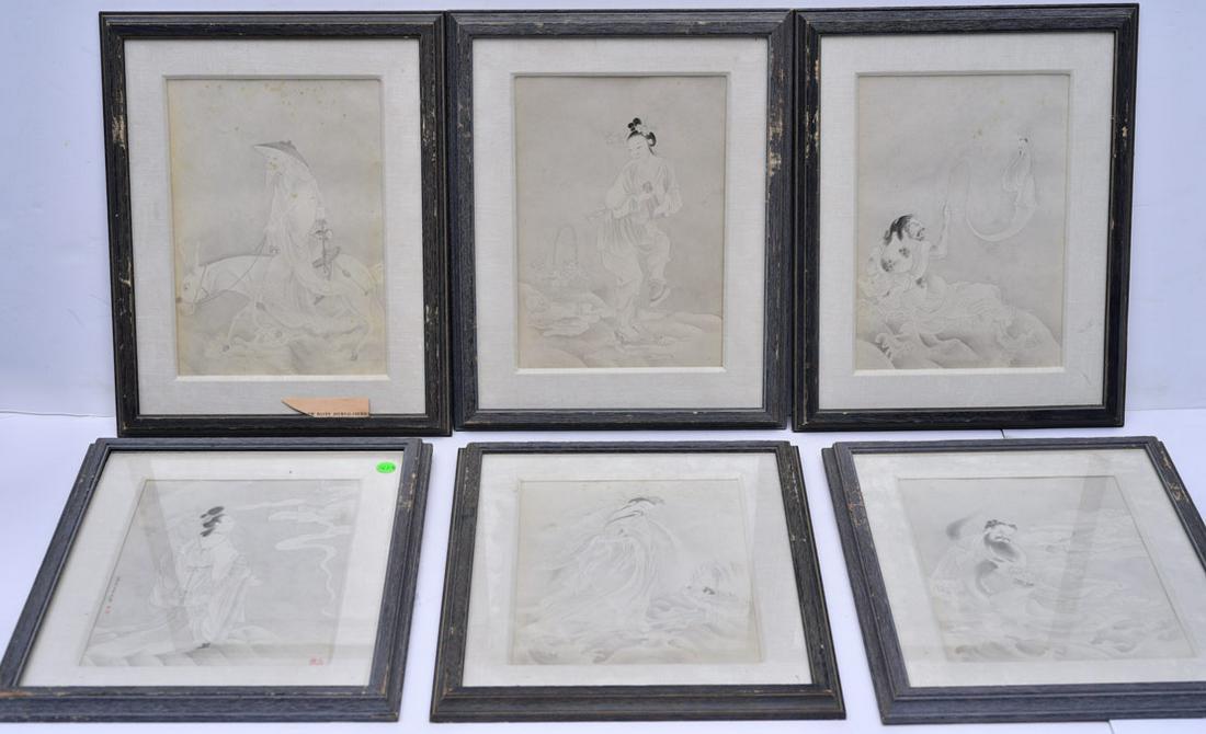Chinese Drawings of Immortals (6) (1 of 3)