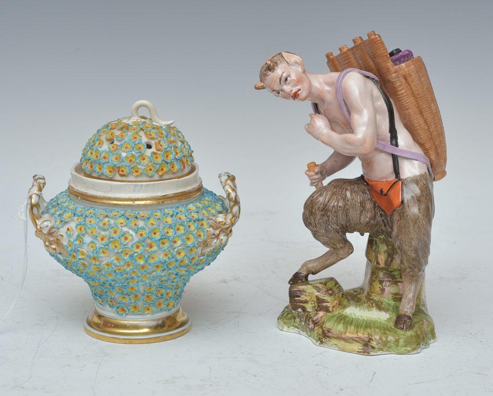 Hochst Porcelain Satyr and Jacob Petit Censor (1 of 5)