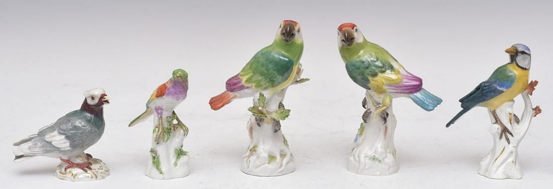 Meissen Porcelain Birds (5) (1 of 1)