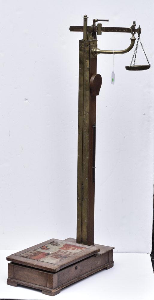 British Athlete's Brass Floor Standing Scale (1 of 4)