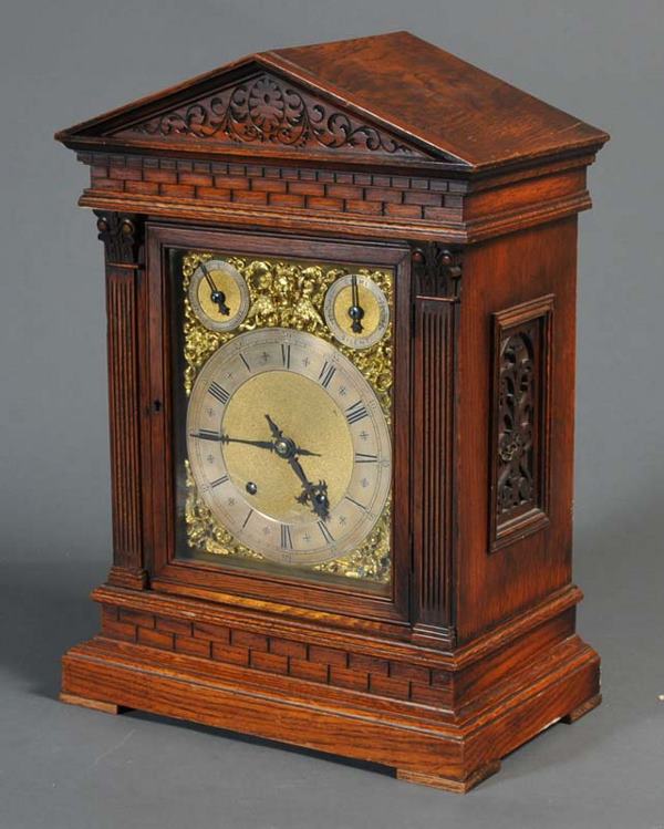 WINTERHALDER & HOFFMEIER BRACKET CLOCK Germany time: WINTERHALDER & HOFFMEIER BRACKET CLOCK Germany time & strike with gong late 19th century