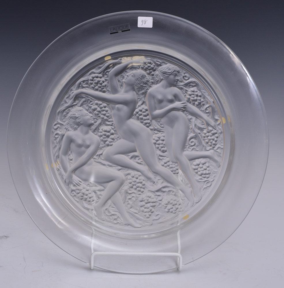 Lalique Crystal Three Graces Platter (1 of 2)
