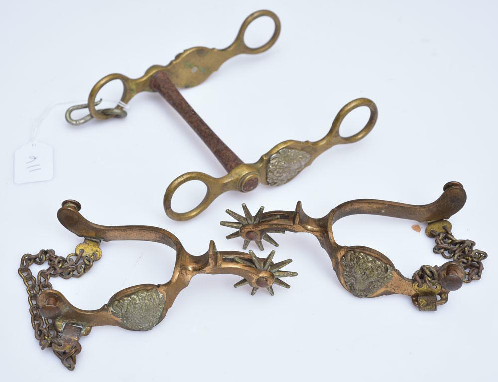 Old West Parade Spur & Bit Set (1 of 4)