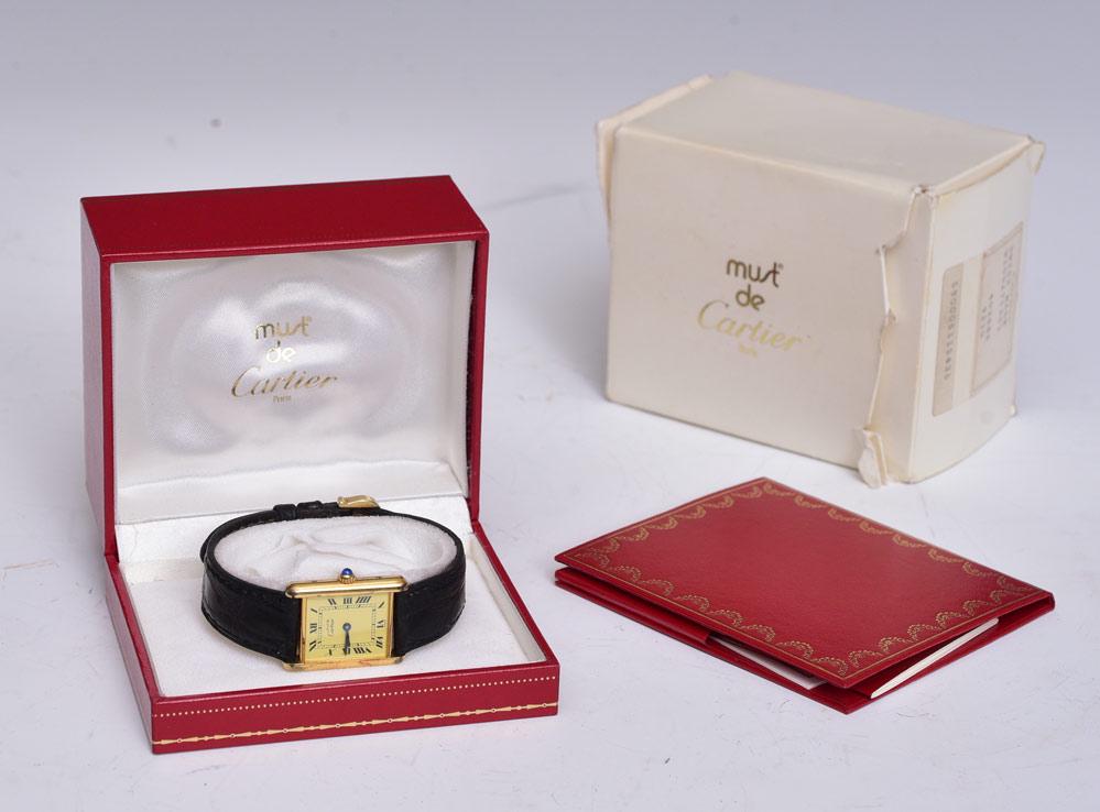 Must De Cartier Tank Wrist Watch (1 of 2)