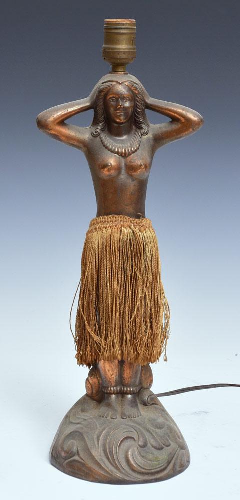 Hawaiian Hula Dancing Girl Novelty Lamp (1 of 6)
