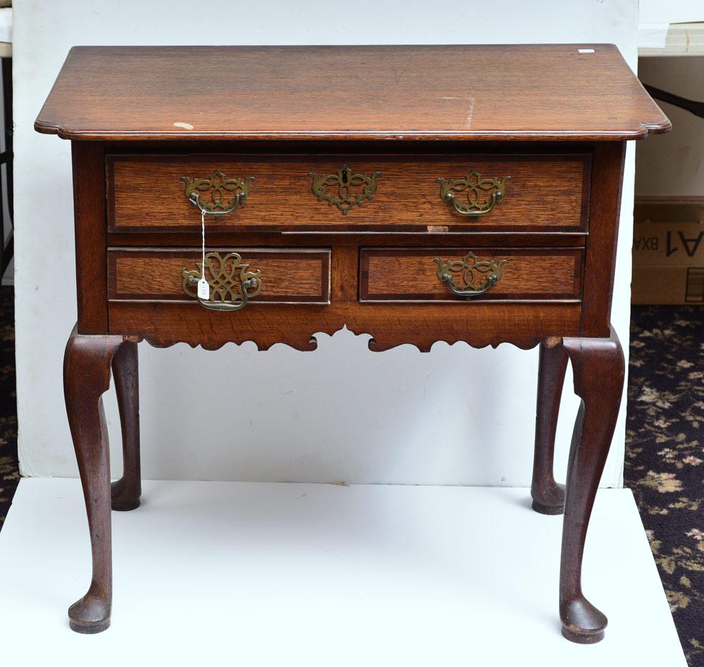 George III Provincial Oak Dressing Table (1 of 4)