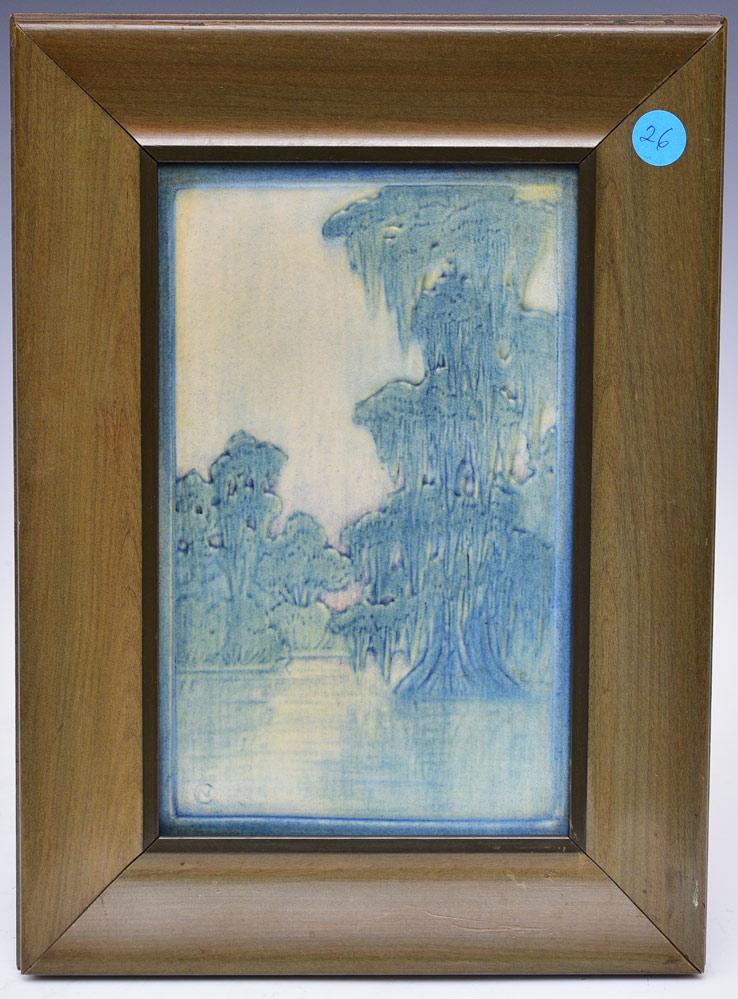 Newcomb College Pottery Plaque (1 of 2)