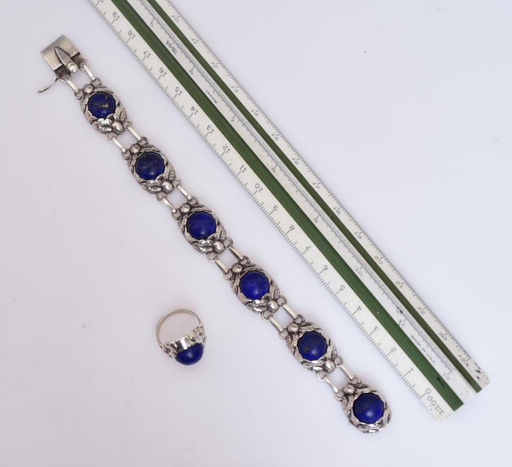 Georg Jensen Sterling Silver Bracelet and Ring (1 of 3)