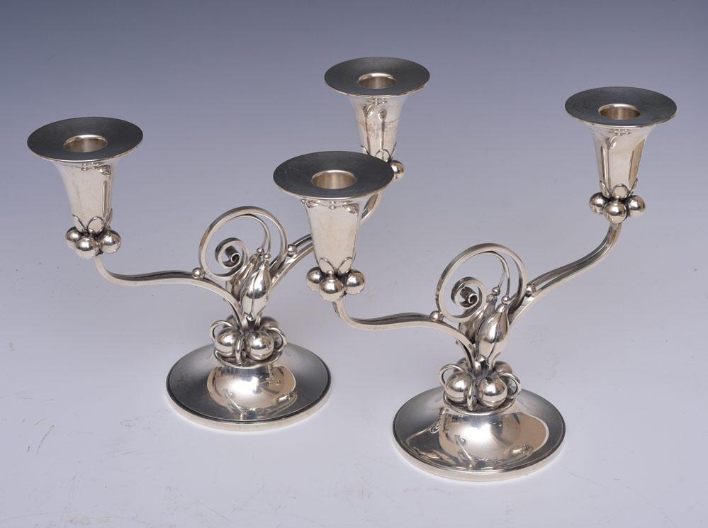 Pair La Paglia Sterling Silver Candelabra (1 of 2)