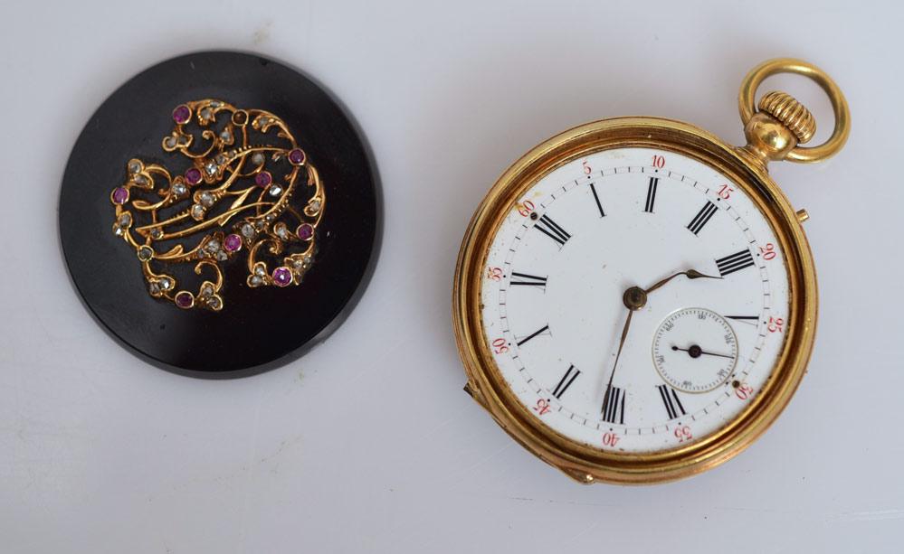 French 18k Gold Ladies Pocket Watch (1 of 2)