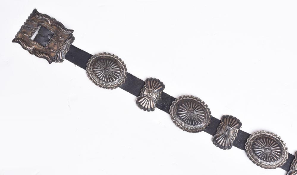 Navajo Sterling Silver Concho Belt (1 of 3)