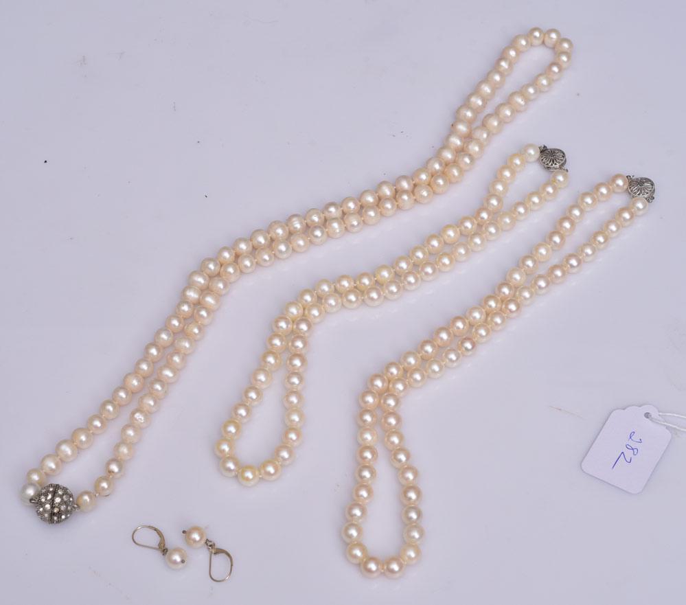 Three Strands of Cultured Pearls (1 of 1)