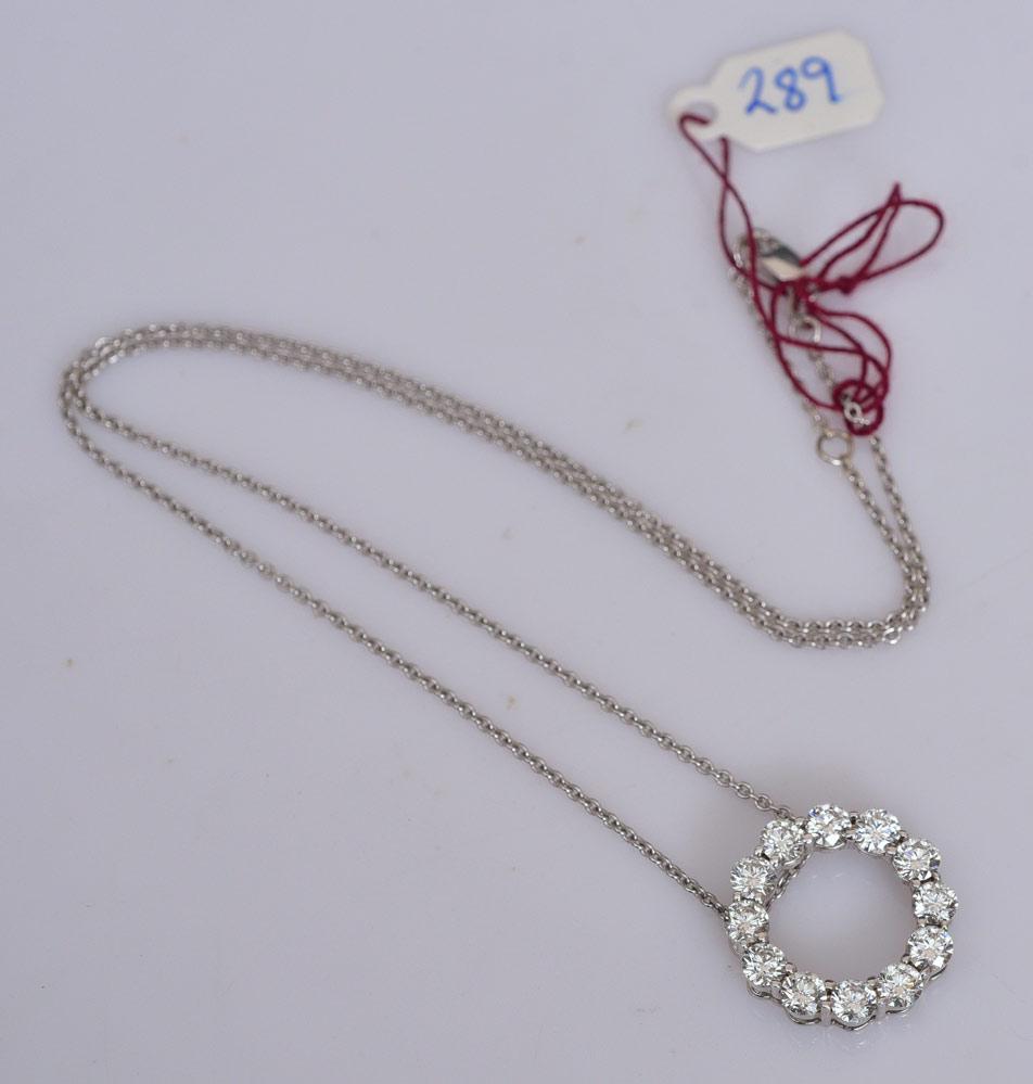 14k Gold Diamond Necklace (1 of 2)