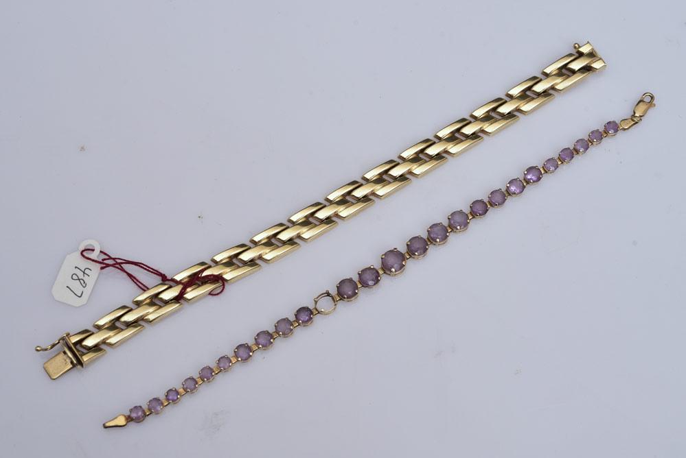Two 14k Gold Bracelets (1 of 1)