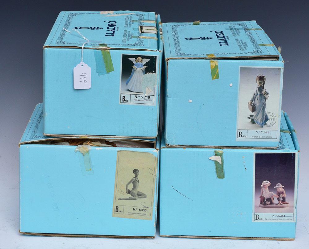 Four Lladro Porcelain Figures (1 of 1)