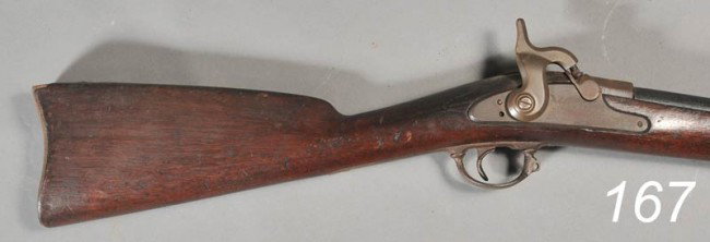 SPRINGFIELD MODEL 1863 MUSKET with faint stampings: SPRINGFIELD MODEL 1863 MUSKET with faint stampings visible