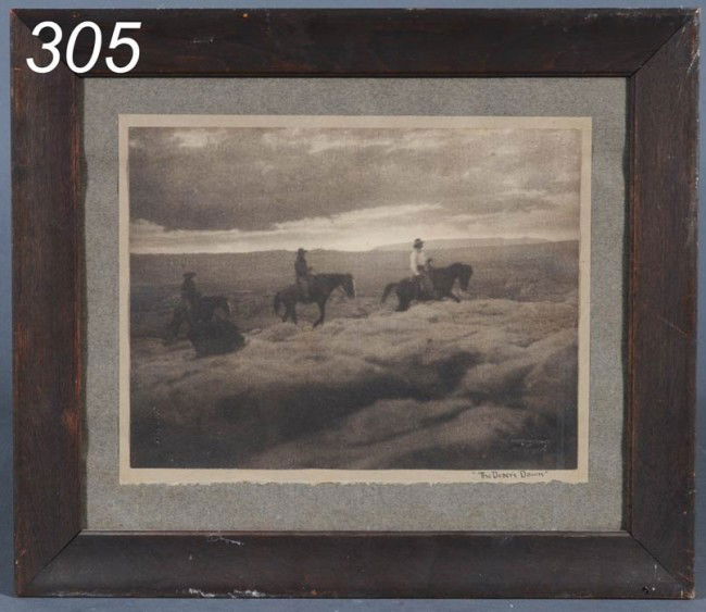 CARL MOON The Desert Dawn 7"x 9 1/2" photograph bl: CARL MOON The Desert Dawn 7"x 9 1/2" photograph blindstamped "Karl Moon"