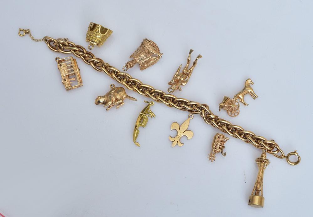 18k Gold Charm Bracelet (1 of 1)