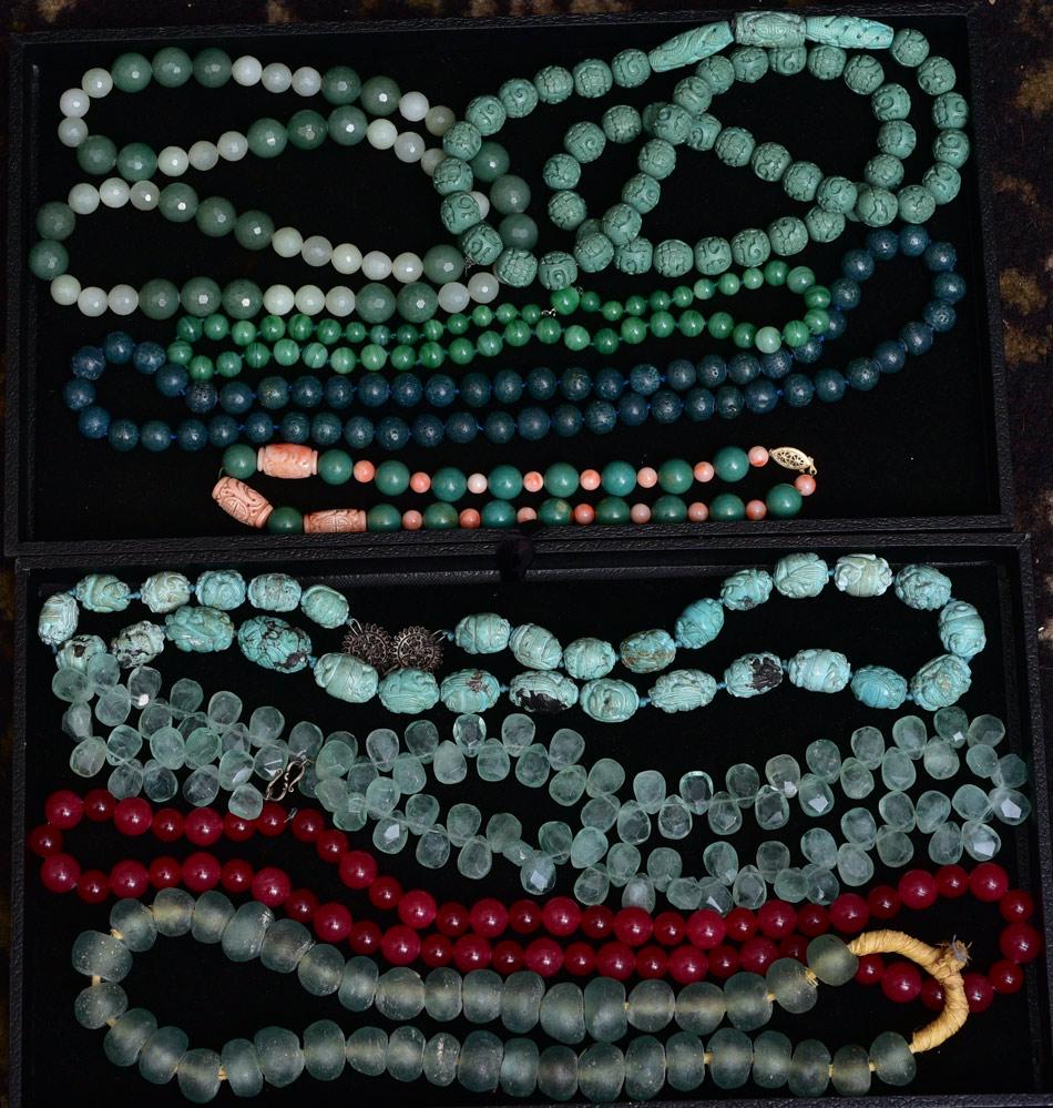 Group of Nine Beaded Necklaces (1 of 1)