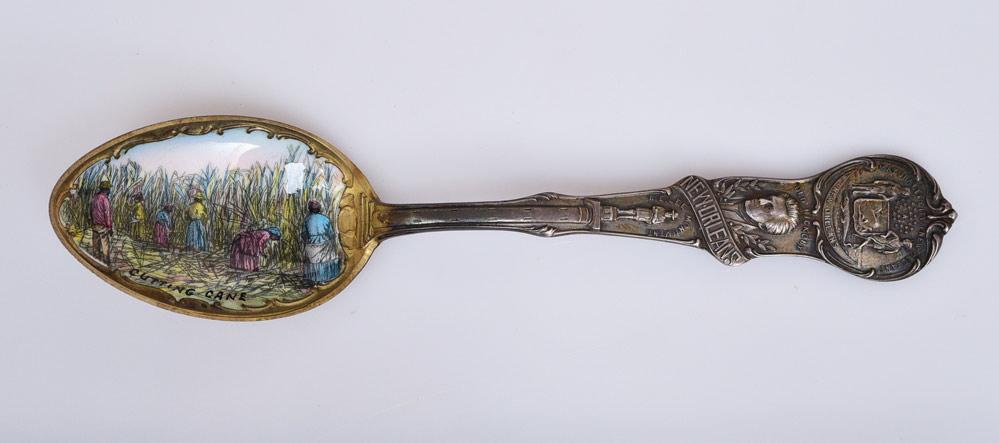 New Orleans Enameled Souvenir Spoon (1 of 1)