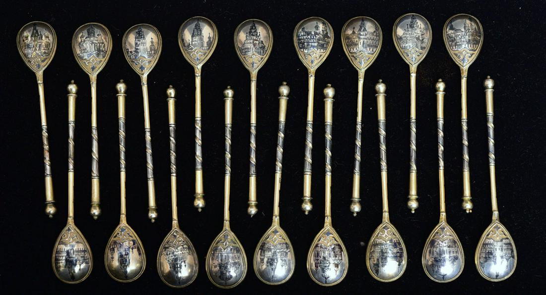 Russian and Gorham Silver Spoons (1 of 5)