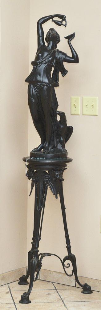 after Cloidon Bronze and Victorian Stand (1 of 14)