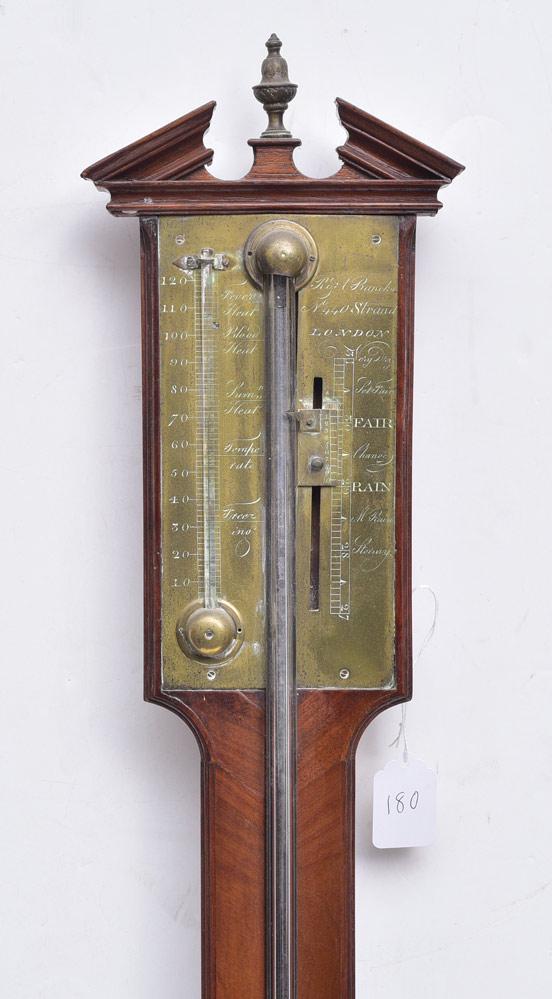 George III Mahogany Stick Barometer (1 of 2)