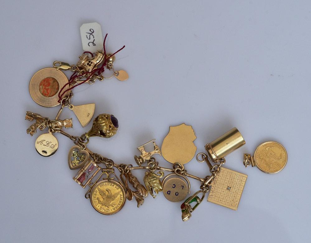 14k Gold Charm Bracelet (1 of 1)