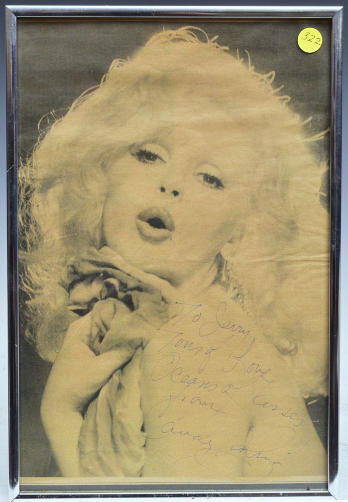 Candy Darling Autographed Image (1 of 2)