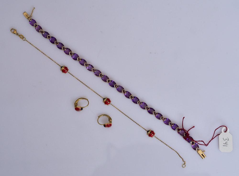 18k Gold and 14k Gold Bracelets (1 of 1)