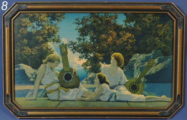 MAXFIELD PARRISH The Lute Players, 18"x 30" together: MAXFIELD PARRISH The Lute Players, 18"x 30" together with Daybreak House of Art, New York