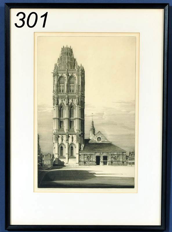 JOHN TAYLOR ARMS Aspiration etching 15 1/2"x 10" s: JOHN TAYLOR ARMS Aspiration etching 15 1/2"x 10" signed lower right