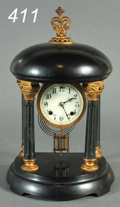 NEW HAVEN PORTICO CLOCK 16" high: NEW HAVEN PORTICO CLOCK 16" high