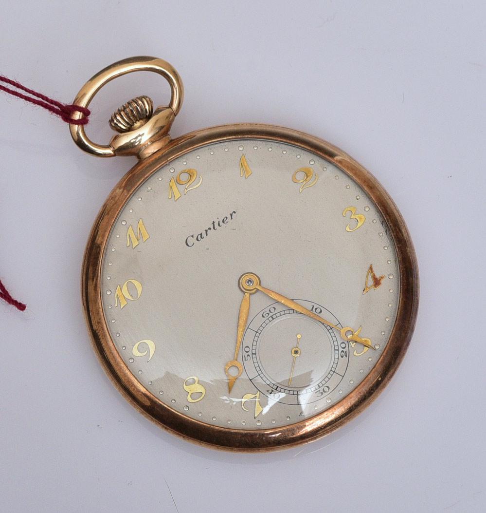 Cartier 14k Gold Pocket Watch (1 of 3)